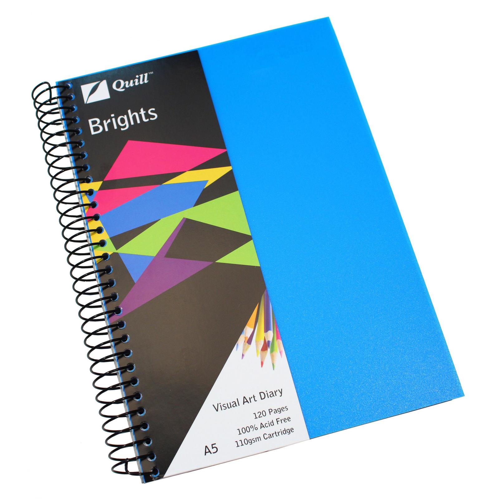 Quill Visual Art Diary - A5 Brights (60 Leaf)