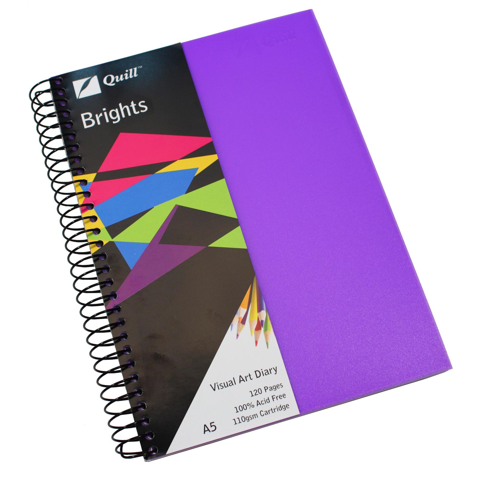 Quill Visual Art Diary - A5 Brights (60 Leaf)