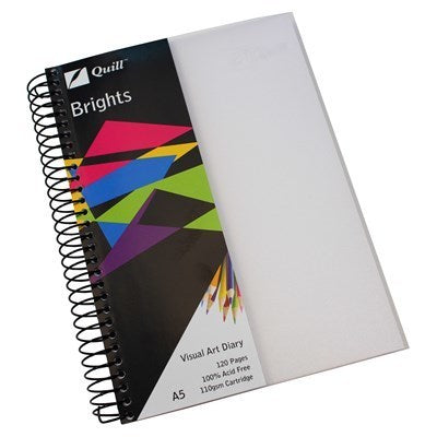 Quill Visual Art Diary - A5 Brights (60 Leaf)