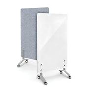 Visionchart Quiet Mobile Glassboard 1700 x 900mm White