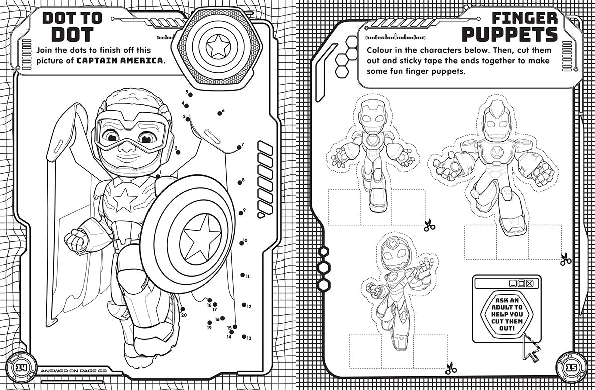 Iron Man and His Awesome Friends - Mega Colouring Book — inside page 3
