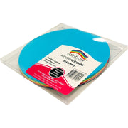 Rainbow Craft Paper (Circles) - Matt Double-Sided 180mm (Pack of 100)