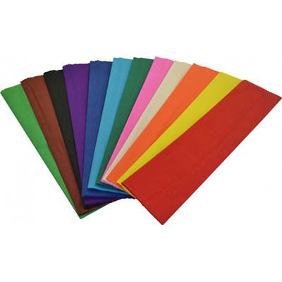 Rainbow Crepe Paper: Assorted - 500mm x 2.5m