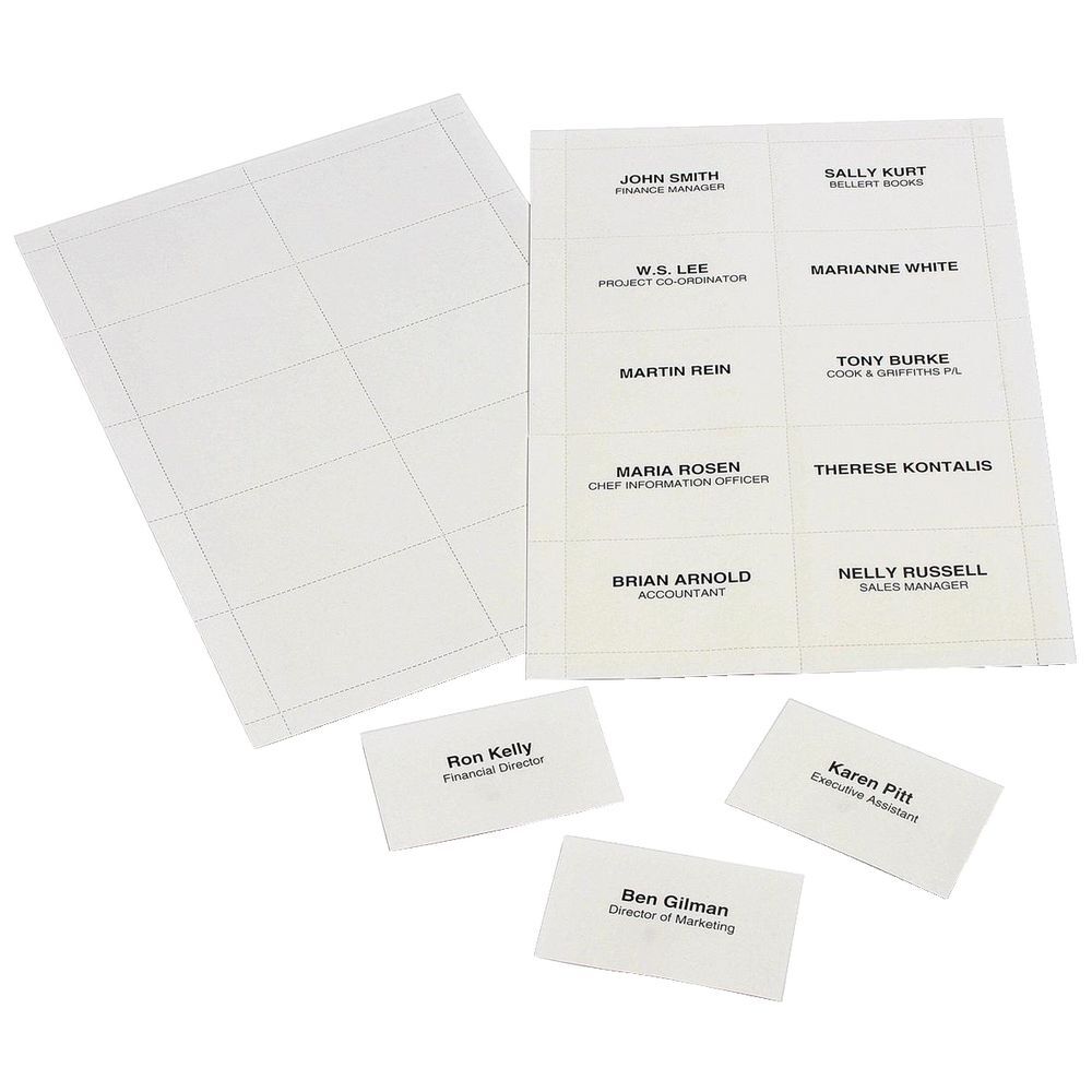 Rexel Name Badge Inserts (25 A4 Sheets)