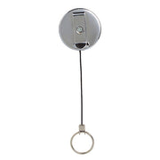 Metal Retractable Key Holder - Black