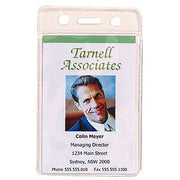 ID Card Holder Pouch Soft: Portrait - Pack of 10