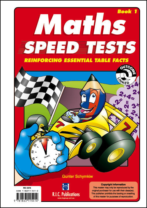 Maths Speed Tests - Book 1
