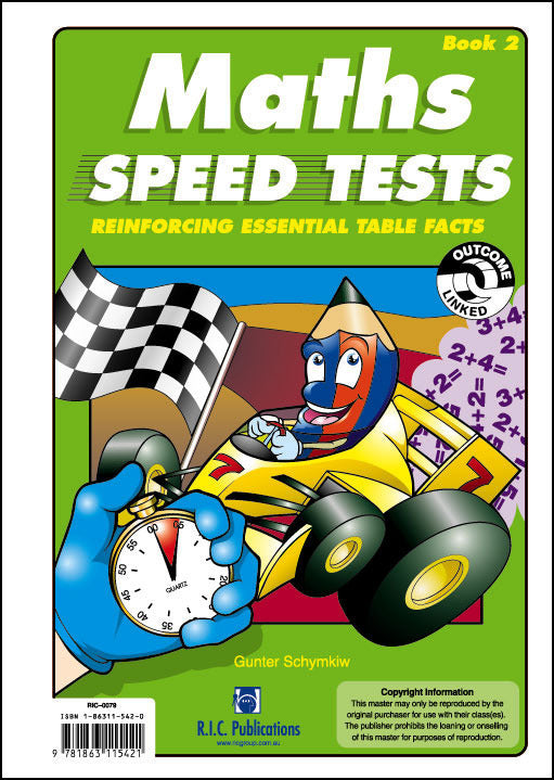 Maths Speed Tests - Book 2