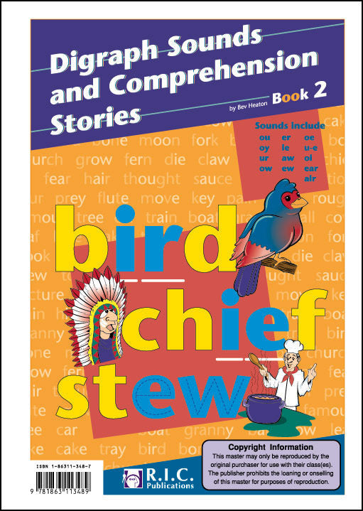 Digraph Sounds and Comprehension Stories - Book 2