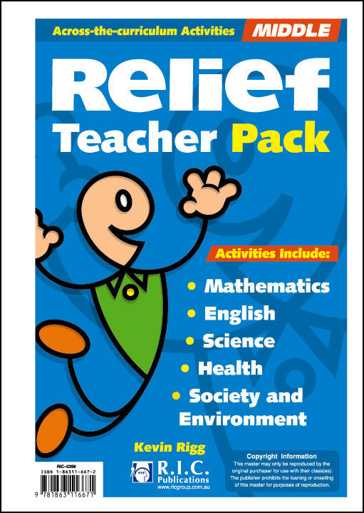 Relief Teacher Pack - Ages 8-10