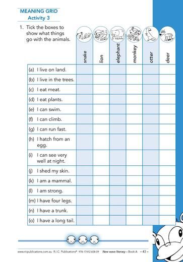 New Wave Literacy Skills Book A – Ages 5–6