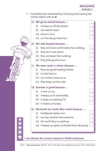 New Wave Literacy Skills Book D – Ages 8–9