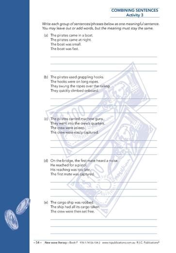 New Wave Literacy Skills Book F – Ages 10–11