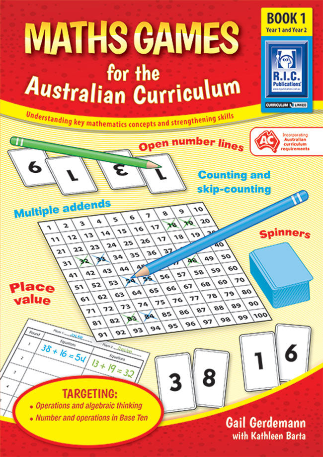 Maths Games for the Australian Curriculum - Book 1