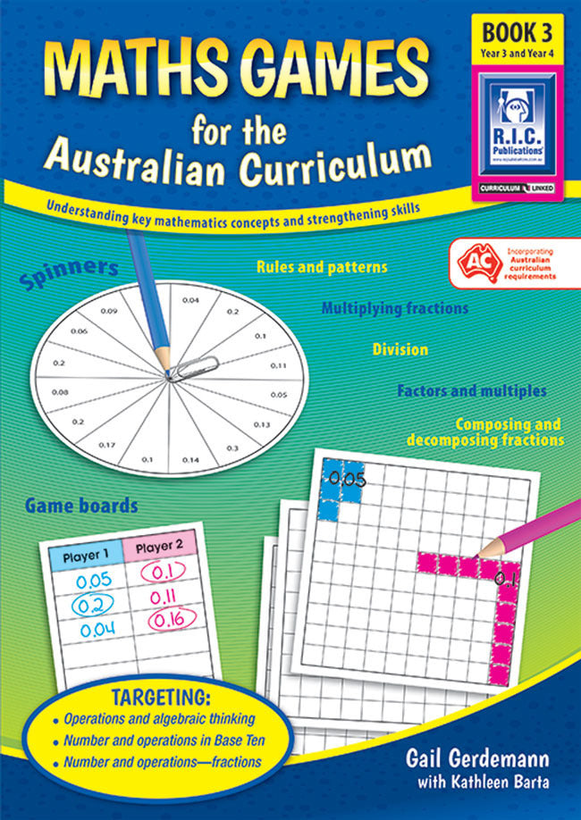 Maths Games for the Australian Curriculum - Book 3