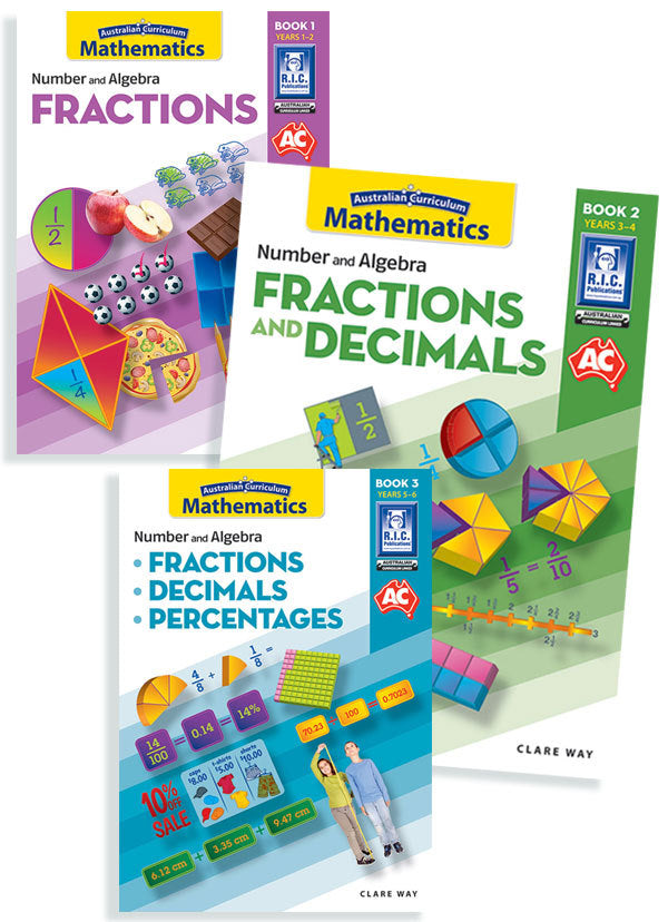 Australian Curriculum Mathematics – Fractions: Book Pack