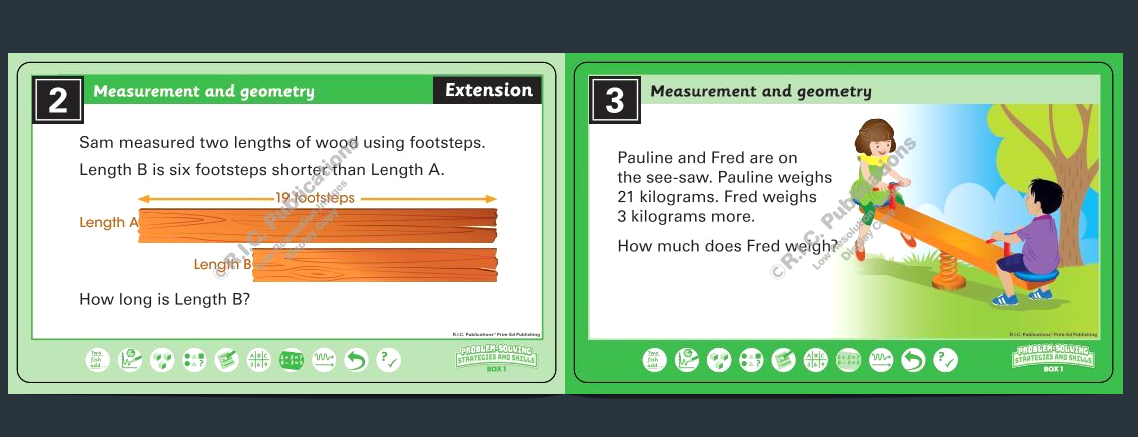 Problem-Solving Strategies & Skills – Measurement & Geometry: Year 1