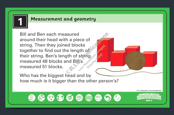 Problem-Solving Strategies & Skills – Measurement & Geometry: Year 2