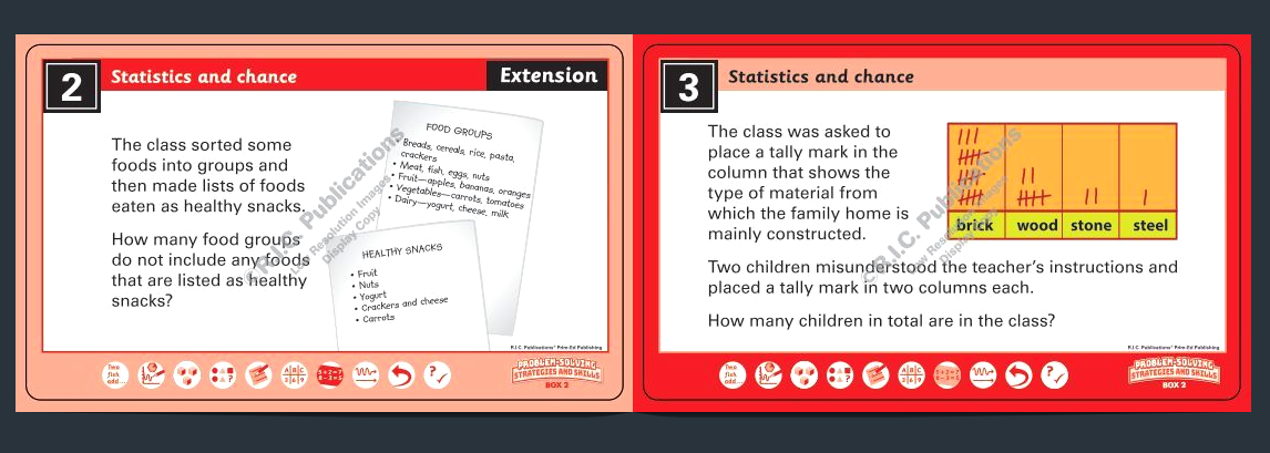 Problem-Solving Strategies & Skills – Statistics & Chance: Year 2