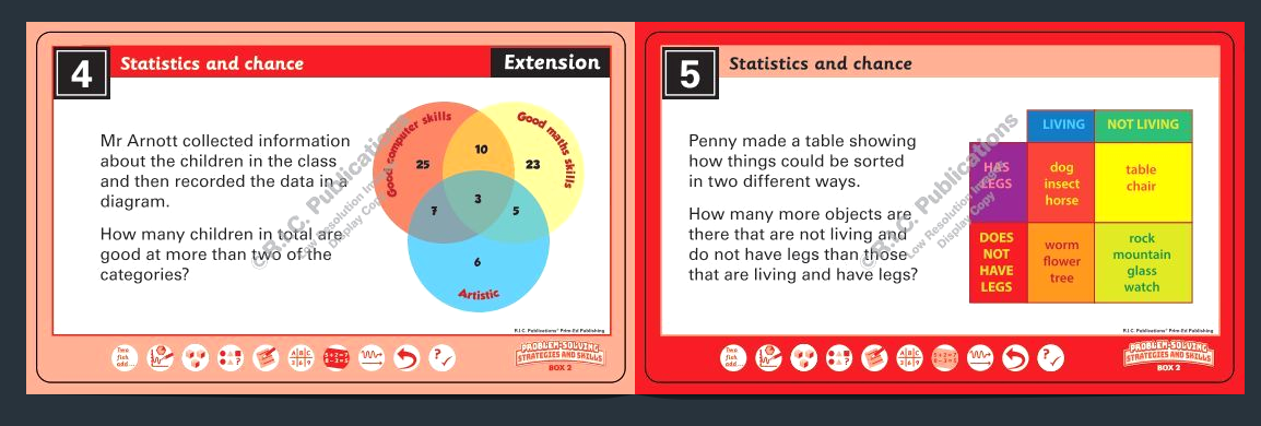 Problem-Solving Strategies & Skills – Statistics & Chance: Year 2