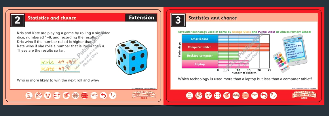 Problem-Solving Strategies & Skills – Statistics & Chance: Year 3