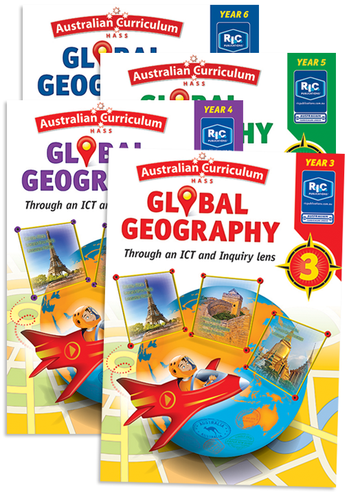 Australian Curriculum Global Geography - Through an ICT and Inquiry Lens: Book Pack (Years 3-6)