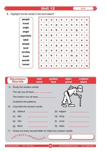 New Wave Spelling – A phonics–based approach Book D – Ages 8–9 (Revised Edition)