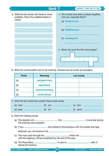 New Wave Spelling – A phonics–based approach Book E – Ages 9–10 (Revised Edition)