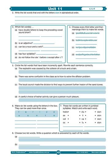 New Wave Spelling – A phonics–based approach Book G – Ages 11–12 (Revised Edition)