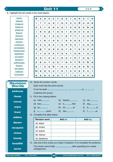 New Wave Spelling – A phonics–based approach Book G – Ages 11–12 (Revised Edition)