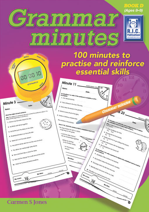 Grammar Minutes - Book D: Ages 8-9