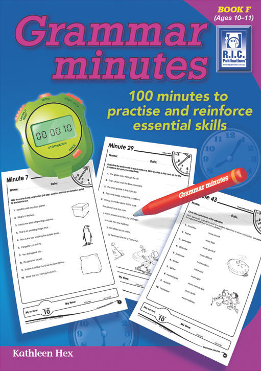 Grammar Minutes - Book F: Ages 10-11