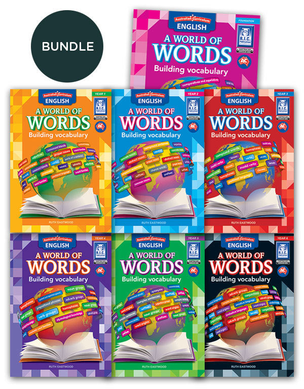 Australian Curriculum English: A World of Words - Building Vocabulary Bundle