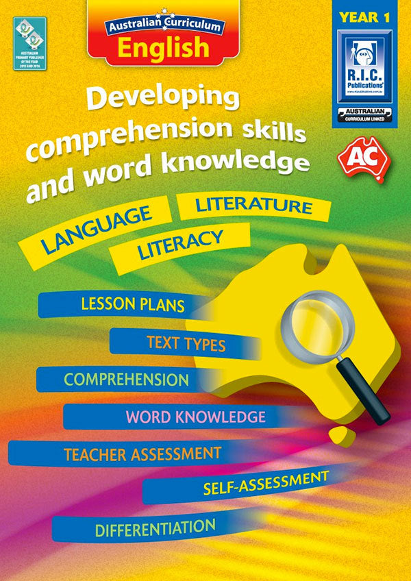 Australian Curriculum English - Developing Comprehension Skills and Word Knowledge: Year 1