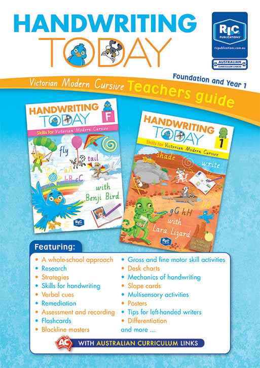 Handwriting Today (VIC Modern Cursive) - Teacher Guide: Foundation & Year 1