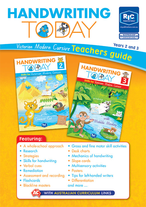Handwriting Today (VIC Modern Cursive) - Teacher Guide: Years 2 & 3