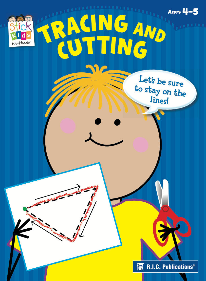 Stick Kids Maths - Ages 4-5: Tracing and Cutting