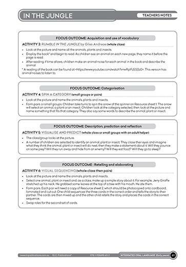 Integrated Oral Language - Early Years
