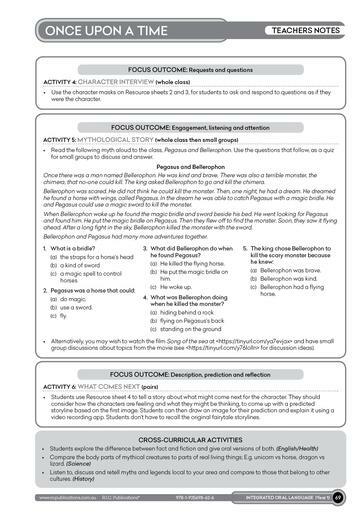Integrated Oral Language - Year 1