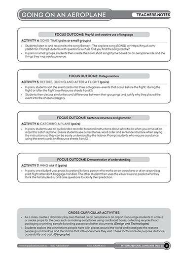 Integrated Oral Language - Year 2
