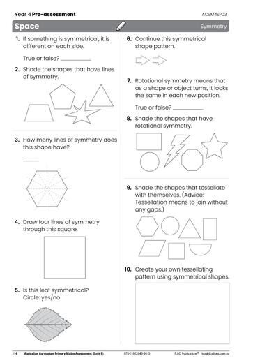 Australian Curriculum Primary Maths Assessment - Book B (Years 3 and 4)