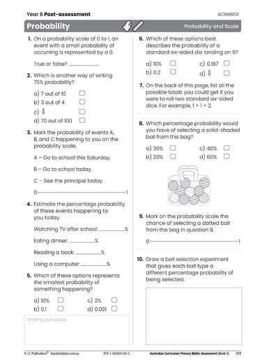 Australian Curriculum Primary Maths Assessment - Book C (Years 5 and 6)