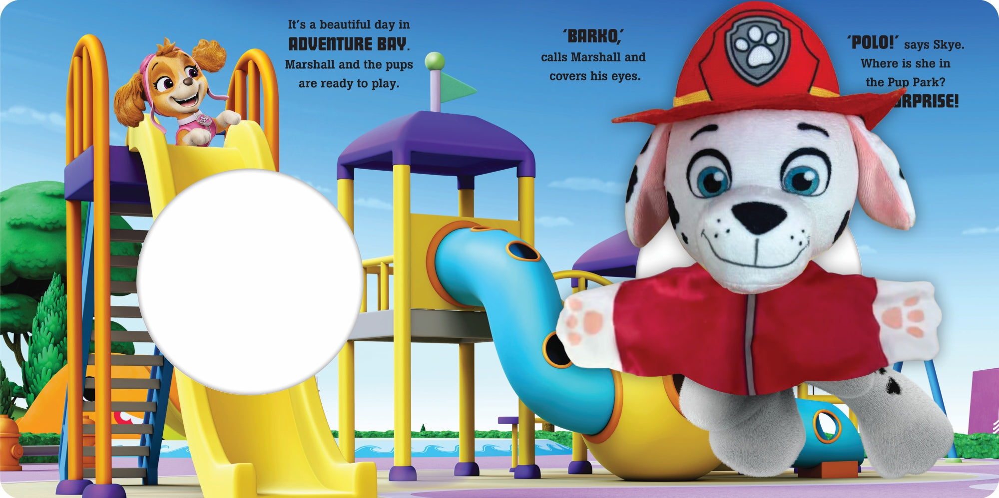 PAW Patrol - Hand Puppet Book - Marshall - Pups Play Hide-and-Seek — inside page 6
