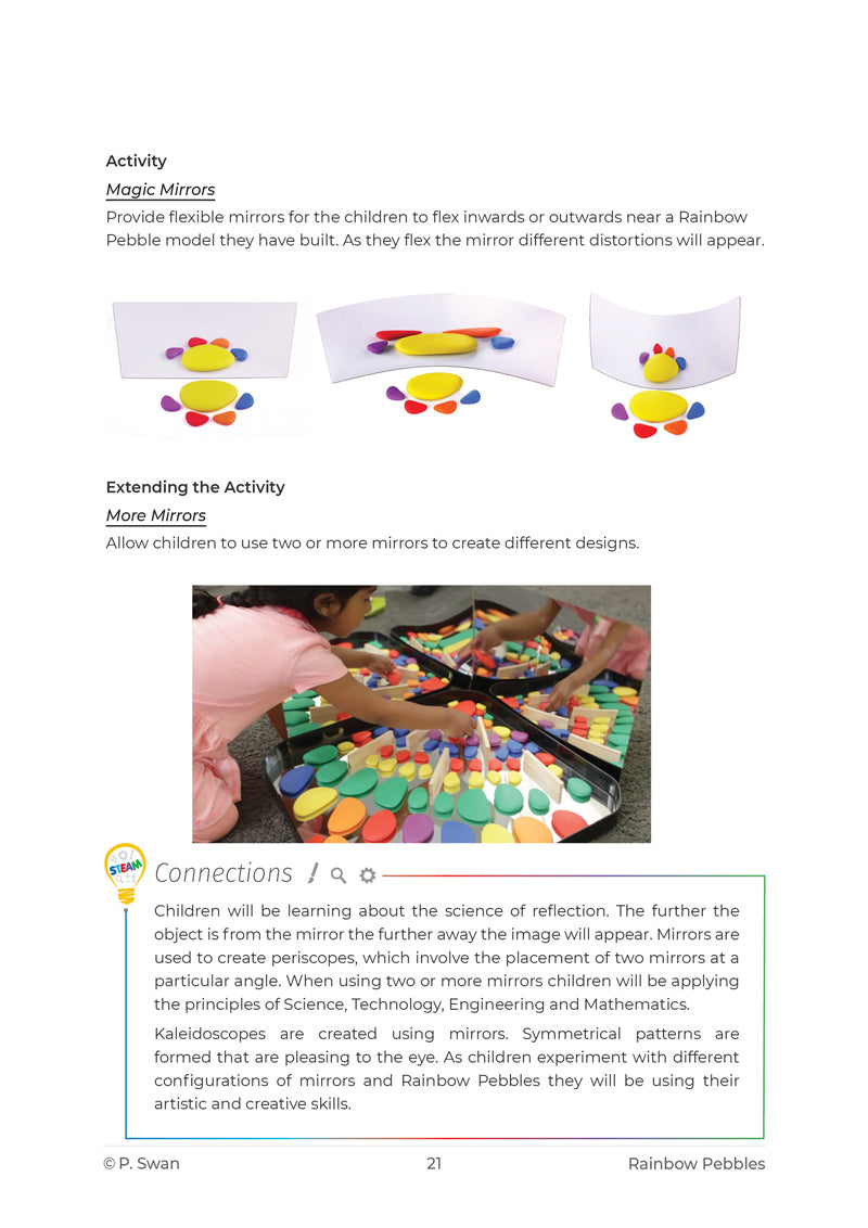 STEM Ideas with Rainbow Pebbles