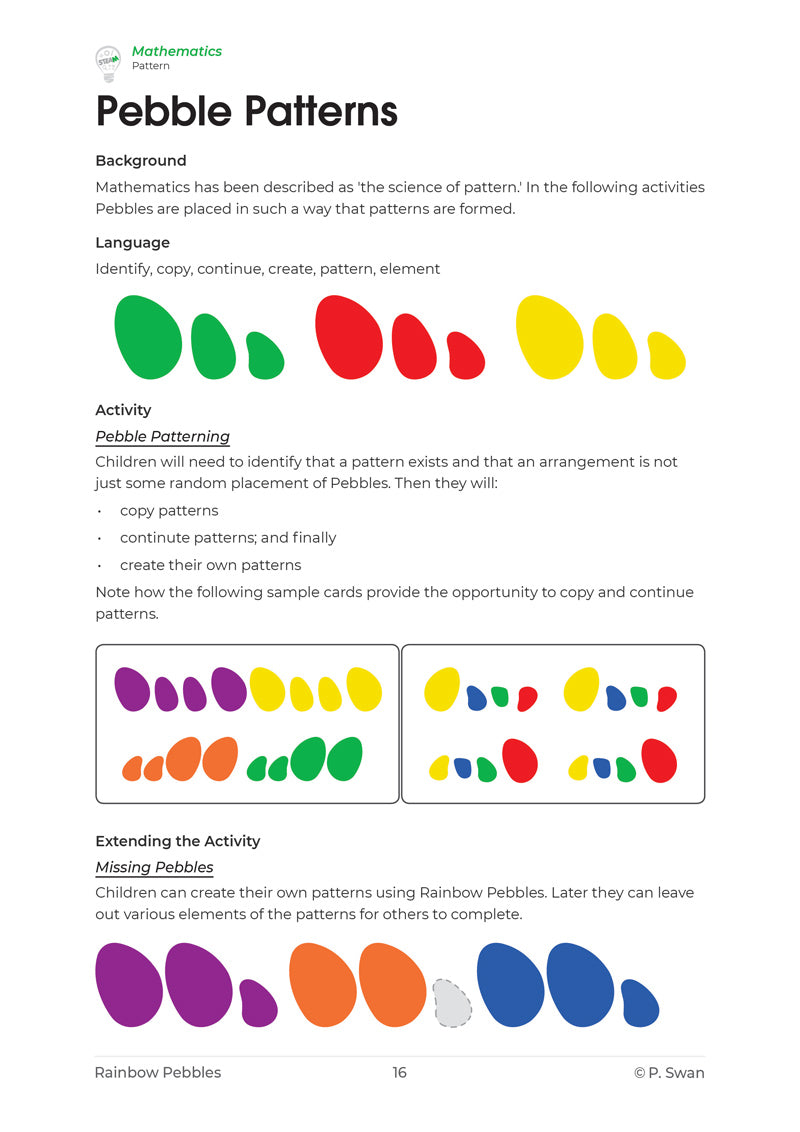 STEM Ideas with Rainbow Pebbles