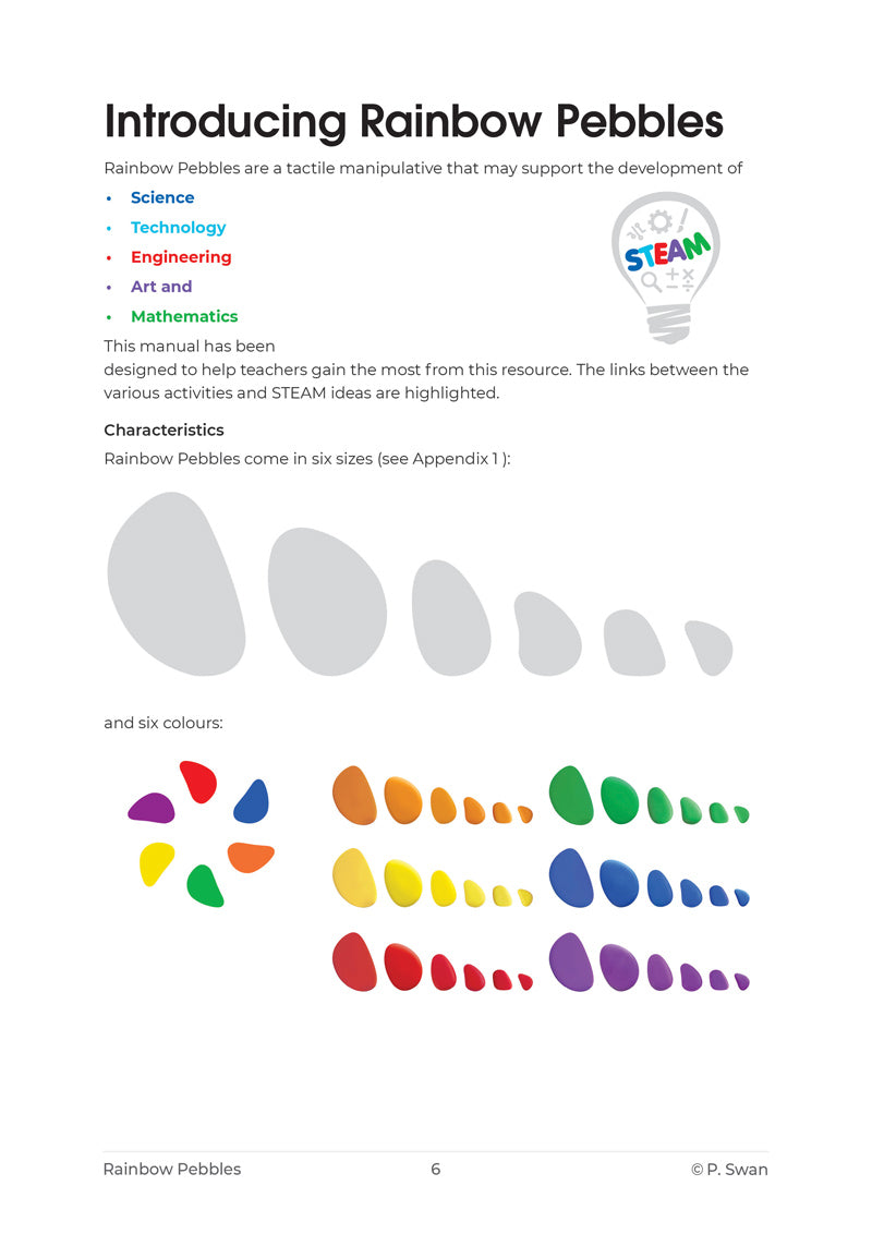 STEM Ideas with Rainbow Pebbles