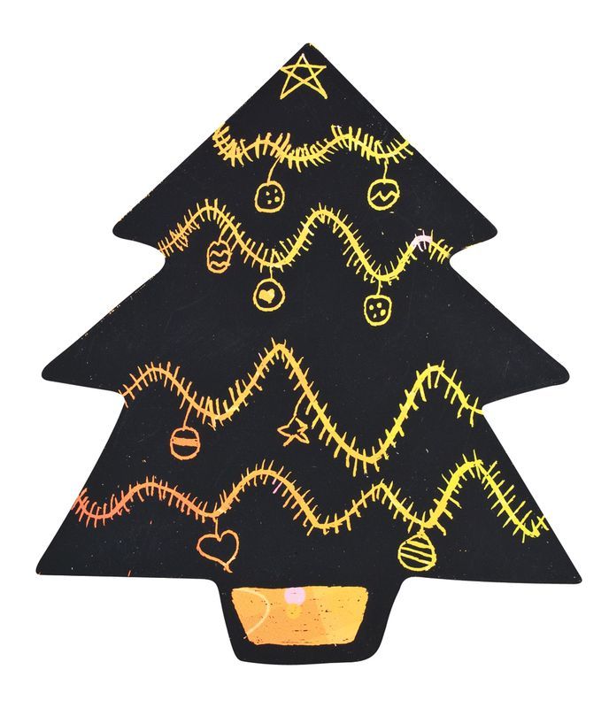 Scratch Christmas Shapes - Pack of 30