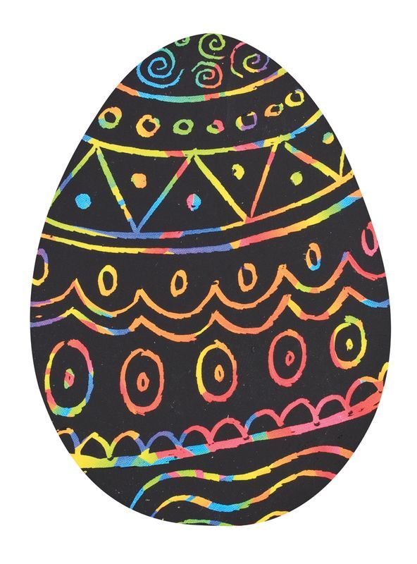 Scratch Easter Shapes - Pack of 30