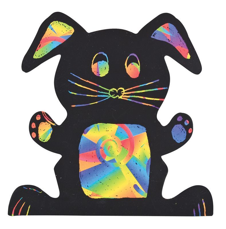 Scratch Easter Shapes - Pack of 30