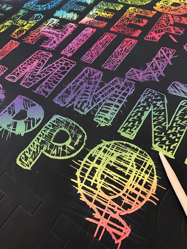Scratch Adhesive Letters & Numbers